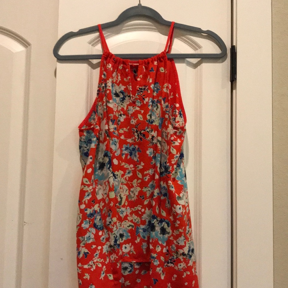 Red spring blouse